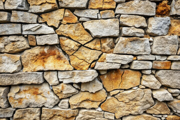 Fototapeta premium Stone Wall Texture, Rustic Background, Natural Stone, Close Up.