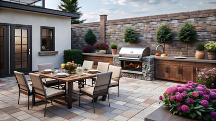 Fototapeta premium design an image of an outdoor patio area