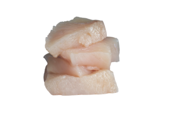 sliced ​​chicken breast on a transparent background