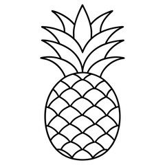 Obraz premium illustration of pineapple