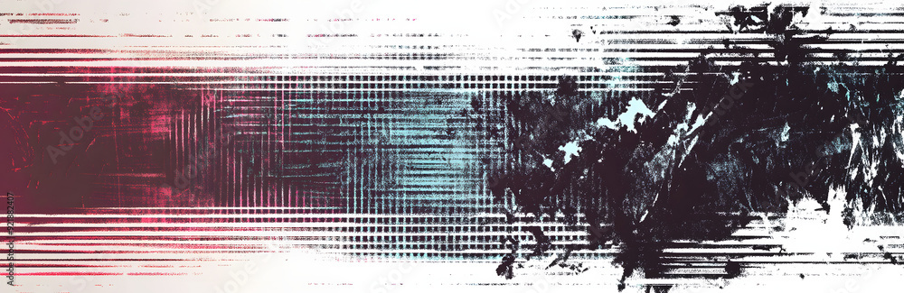 Poster glitch distorted grange shape . noise grungy logo . trendy defect error shapes . glitched frame .gru