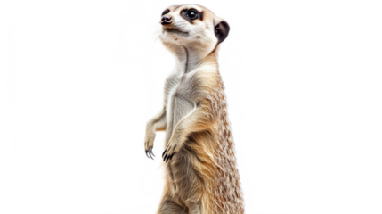 Curious Meerkat Standing on