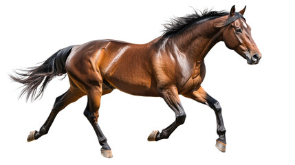 Obraz premium Powerful Brown Horse Running