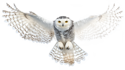 Majestic Snowy Owl in Flight