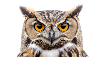 Naklejka premium Close-up of an Owl's Face