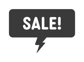 吹き出しにSALEの文字 - セールのpopや割引のプロモーションのポップなデザイン素材