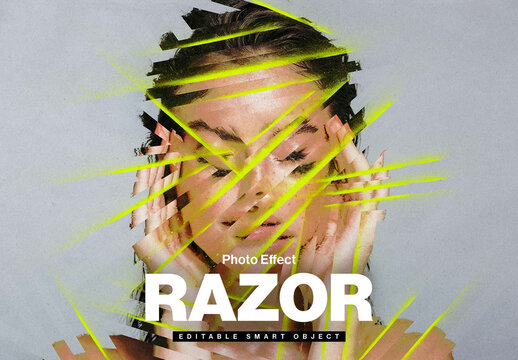 Razor Abstract Photo Effect Template