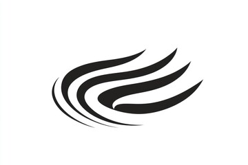 Obraz premium Abstract Water Ripple Logo Design