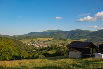 mountain village in the mountains