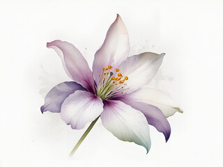 Fototapeta premium Tailflowers on white background, tailflower watercolor