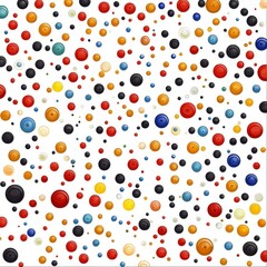 Abstract Colorful Circles Seamless Pattern