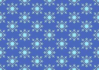 Seamless pattern with snowflakes. Snowfall. Winter mood. Winter pattern. New year. Blue and white snow pattern. Cold weather. Freezes. Snowflakes