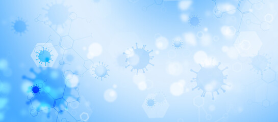 chemistry and virus banner