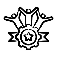 Fototapeta premium Capacity Building Icon