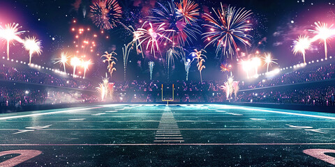 Fireworks on the football field