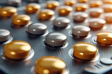 Wide selection of yellow and brown capsules showcasing the diversity and specialization in medication treatments