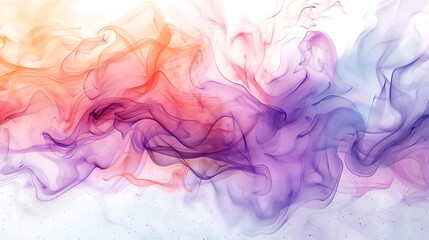 Abstract pastel watercolor splash, soft lavender, mint, and peach colors, fluid and organic shapes, gentle blending, hd quality, dreamy and ethereal feel, smooth textures. --ar 16:9 --v 6.