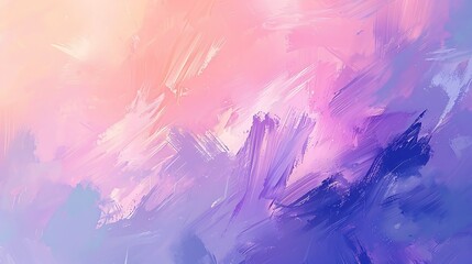 Obraz premium Pastel brush strokes, soft hues of lavender, mint, and peach, artistic and fluid, hd quality, dreamy and light design, smooth blending. --ar 16:9 --v 6.0 --s 250 --style raw
