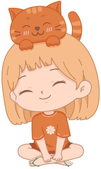 The Bond Between a Little Girl and Her Cat