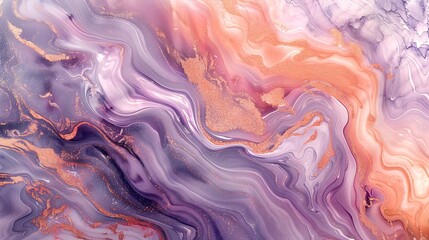 Obraz premium Pastel marble effect, soft swirls of lavender, mint, and peach, intricate and smooth patterns, glossy texture, hd quality, delicate and sophisticated feel. --ar 16:9 --v 6.0 --s 250 --style raw