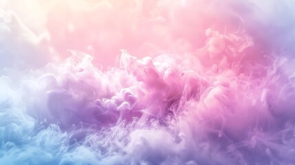 Fototapeta premium Pastel ombre gradient, gentle transitions from pink to lavender to mint, soft and smooth blending, high-definition quality, calming and whimsical atmosphere. --ar 16:9 --v 6.0 --s 250 --style raw