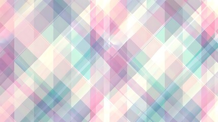 Pastel plaid pattern, soft stripes in shades of lavender, mint, and peach, intersecting lines, hd quality, light and airy design, whimsical feel. --ar 16:9 --v 6.0 --s 250 --style raw