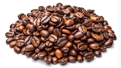 Coffee Beans Isolated on White Background