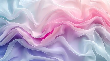 Fototapeta premium Smooth pastel ombre, transitioning from soft pink to mint to lavender, delicate blending, high-definition quality, light and airy design, calming atmosphere. --ar 16:9 --v 6.0 --s 250 --style raw