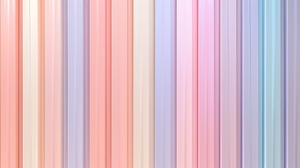 Fototapeta premium Vertical pastel stripes, gentle hues of peach, mint, and lavender, seamless and even, high-definition quality, light and calming feel, minimalist design. --ar 16:9 --v 6.0 --s 250 --style raw