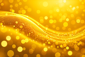 Close-up illustration of a blurred, golden bokeh effect with circular shapes that resemble bubbles or lights.