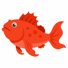 Fototapeta premium Illustration of a Frogfish vector icon