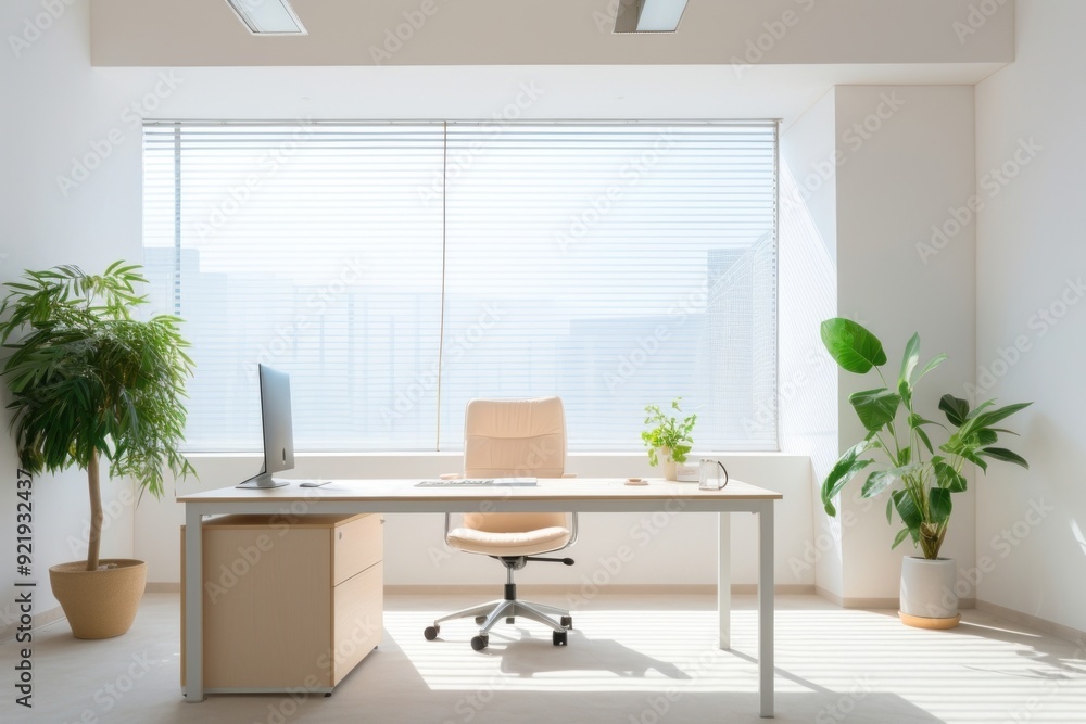 Canvas Prints office furniture indoors window.