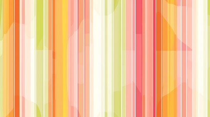 A vibrant stripe pattern with bold, colorful stripes in shades of orange, pink, and green, arranged in various widths on a white background. High contrast, dynamic and stylish, hd quality,