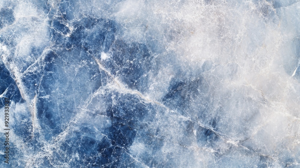 Aufkleber a close-up of a textured blue stone with intricate patterns and a glossy finish.