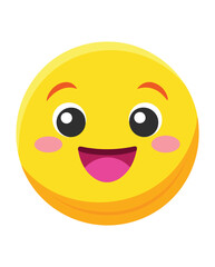 Happy emoji vector illustration