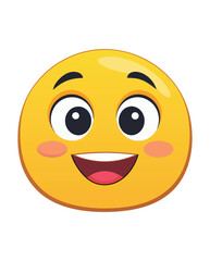 Happy emoji vector illustration