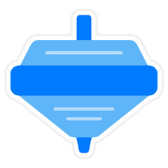 Obraz premium Spinning top Icon