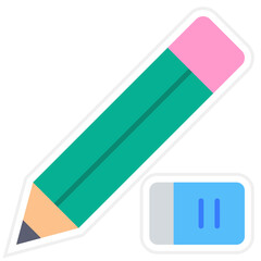 Pencil and eraser Icon