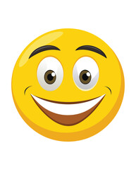 Happy emoji vector illustration