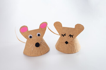 how to make a paper plate mouse craft