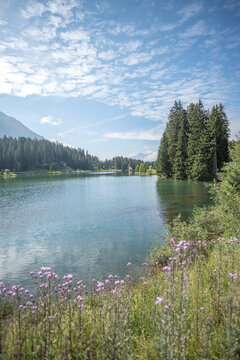 Blick auf den Heidsee, Lenzerheide