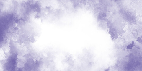 abstract purple watercolor background painting on paper texture. Abstract brush painted border stain watercolor backdrop, Aquarelle paint purple  paper textured canvas perfect for presentation.