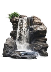 Waterfall outdoors scenery nature.
