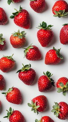 strawberry on white background