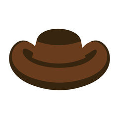 Brown Cowboy Hat Icon