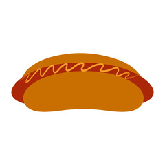 Hot Dog With Mustard Icon