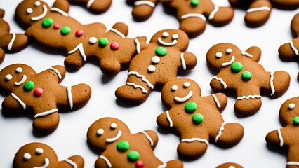 gingerbread man and christmas cookies