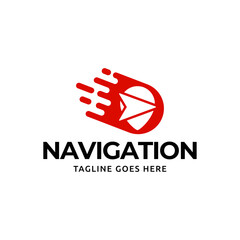 Compass Global Globe Earth Adventure GPS navigation logo design. Vector Illustration