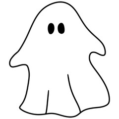 Cartoon ghost illustration 