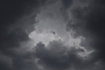 Obraz premium dark gray fluffy rain clouds in a sky